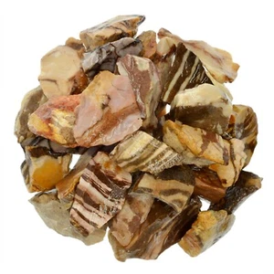 2 lb Zebra Jasper Rough Stones - Jewelry Making Craft Rocks Tumbling - Picture 1 of 9