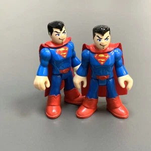 2X Fisher Price Imaginext DC Super Hero Friends Superman 3'' Action Figures Toys - Picture 1 of 6