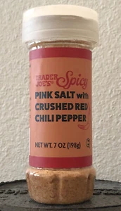 Trader Joe's Spicy Pink Salt with Crushed Red Chili Pepper 7oz. (198g) Limited - Picture 1 of 5