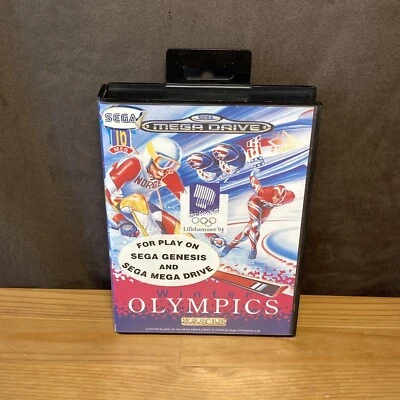 Vtg 1993 SEGA Genesis WINTER OLYMPICS U.S. GOLD Video Game Cartridge w/ Case! - Image 1 of 4