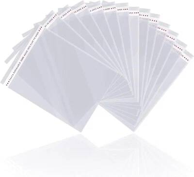 200 Bolsas De Plastico De Celofan Transparente De 5X7 Pulgadas, Autosellable...