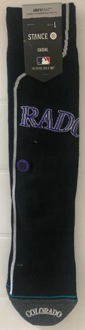 Stance MLB Colorado Rockies Alt Jersey 2 Infiknit Socks Size L (9-13) Cover