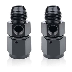 Adattatore montaggio sensore dritto 2 pz da AN6 a donna 1/8" tubo carburante porta calibro NPT - Foto 1 di 5