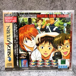 Sega Saturn Neon Genesis Evangelion Digital Card Library SS Game Sealed New - Picture 1 of 8