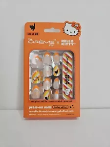 LIMITED Creme Shop Hello Kitty LE Halloween Press On Nails Reusable All Treats - Picture 1 of 3
