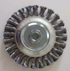 Klingspor Twist Knoten Draht Radbürste 125 mm Stahl Schweißreinigung Rost - Bild 1 von 4