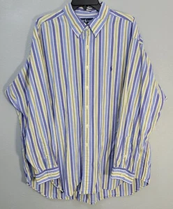 Ralph Lauren VTG Men’s Blake Multicolor Striped Long Sleeve Button Shirt XXL - Picture 1 of 11