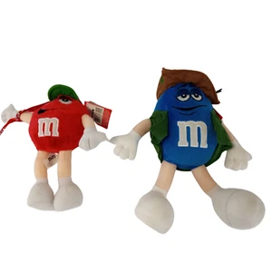 M&M's Plush Toy Set - Red and Blue Characters in Themed Outfits - Picture 1 of 10