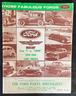 Those Fabulous Fords 1973 Fords Parts Manual, cars/trucks 1909-1960, GC