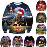 UGLY XMAS CHRISTMAS SWEATER Vacation Santa  Dinosaur Women Men Sweatshirt