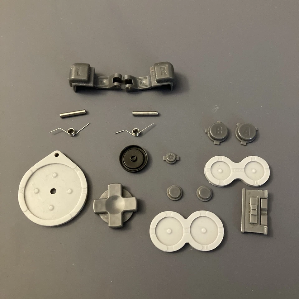 Nintendo Gameboy Advance GBA SP Official OEM Buttons Set L R Triggers & Silicone - Image 1 of 1