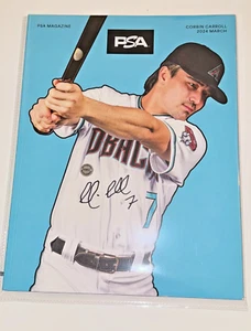 Corbin Carroll Signed 2024 Spring Training (Scottsdale) Autographed PSA Magazine - Picture 1 of 5