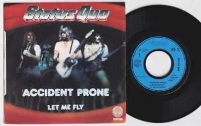 STATUS QUO * Accident Prone * 1978 French 45 * - Image 1 of 2