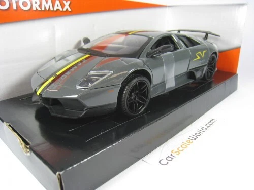 LAMBORGHINI MURCIELAGO LP 670-4 SV 1/24 MOTORMAX (GREY) - Imagen 1 de 4