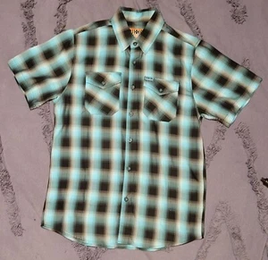 HERREN SMALL DIXXON FLANELL "CAICOS" KURZARM BAMBUS HEMD - MEDIUM - Bild 1 von 5