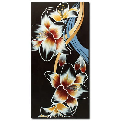 NOVAARTE Acryl Gemälde Bild Blumen Abstrakt Malerei Kunst Modern Lilien ORIGINAL - Bild 1 von 4