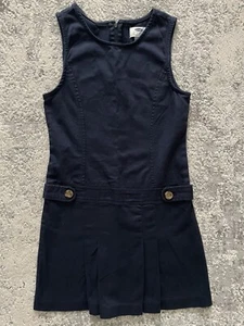Old Navy Girls Navy Blue Uniform Dress Size 8 - Picture 1 of 10
