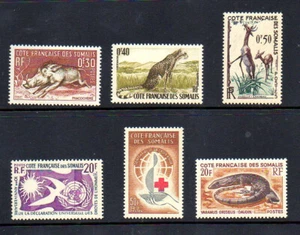 Somali Coast Stamps - Scott #'s 271-3, 274, 297, 309 - MNH - Picture 1 of 1