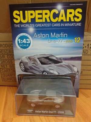 1/43 Panini Supercars Collezione - 2009 Aston Martin ONE-77 Pressofuso Auto #12 - Immagine 1 di 2
