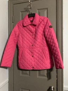 Ralph Lauren Women's Snap Button Quilted Jacket Fuschia  Size M Retail $150 - Picture 1 of 10