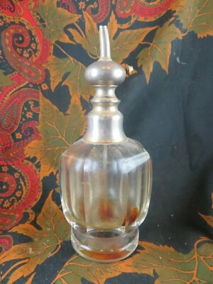 tres ancien flacon de parfum en cristal atomiseur  epoq1900  - Photo 1/4