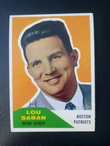 1961 Fleer #55 Lou Saban Boston Patriots rookie card - Picture 1 of 2
