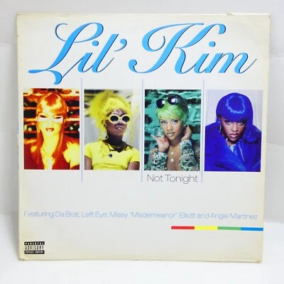 LIL KIM NOT TONIGHT / DRUGS SINGLE VINYLE 33 TOURS INSTRU RAP HIP HOP AMERICAIN - Photo 1/4