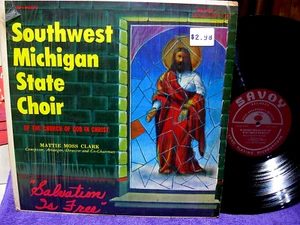 Southwest Michigan State Choir LP Salvation Is Free 1965 SAVOY Soul Gospel VG+ - Picture 1 of 4