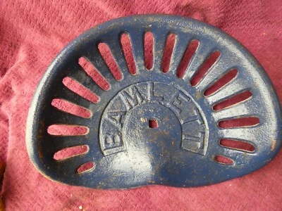 TRACTOR    IMPLEMENT SEAT BAMLETT  GENUINE  VINTAGE  MAN CAVE COLLECTABLE 01 - Image 1 of 4