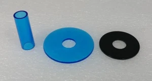 Japan Sanwa Clear Blue Tube Set for Joystick JLF-CD-CB Video Game Arcade Parts - Picture 1 of 3