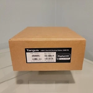 BRAND NEW Targus USB-C Universal Dual Video 4K Docking Station 100W Pwr Delivery - Picture 1 of 2