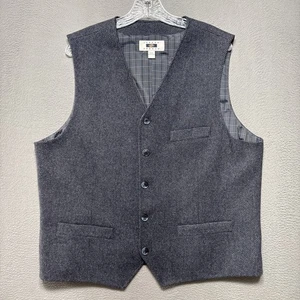 Joseph Abboud Vest Wool Blend Mens Size XXL Lined Button Academia Pockets Button - Picture 1 of 10