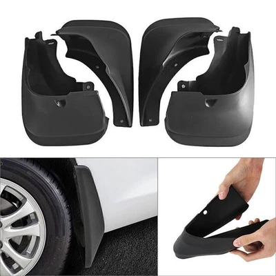 Set Black Splash Guards Front Rear Mud Flaps For 1993-1997  96 Toyota Corolla - Image 1 of 4