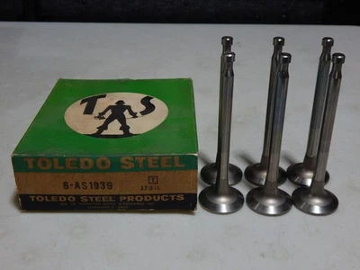 TRW AS1939 EXH VÁLVULAS 1951-1953 GMC 248 MOTOR 6 CILINDROS OEM #2192844 JUEGO TIPO ROTO 6 Foto 1 de 4