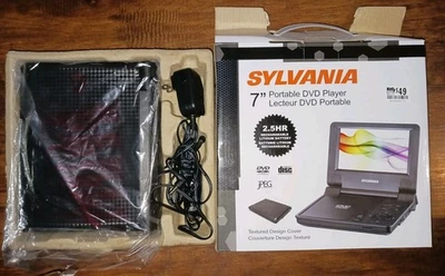 Sylvania Portable DVD Player 7-inch Rechargeable Model SDVD7002 - Image 1 of 2