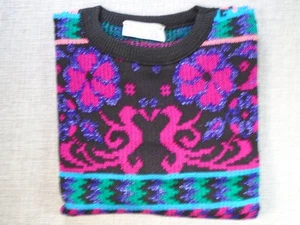 Suéter Gregge Sport Para Mujer Acrílico Medio Floral Tejido Manga 3/4 Hecho en EE. UU. - Imagen 1 de 10