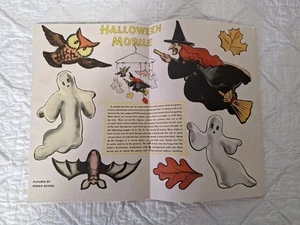 Vintage Jack and Jill Children’s Magazine October 1955 Halloween Cut Out Mobile! - Bild 1 von 8
