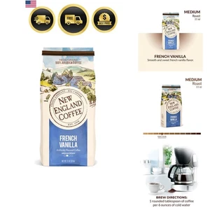 Coffee Vanilla Ground Medium Roast French Vanilla 11oz 3 Pack - Picture 1 of 9