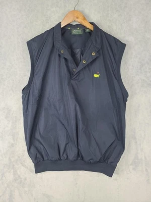Masters Collection Vest Mens Medium Navy Golf Windbreaker Pullover Sleeveless - Image 1 of 4