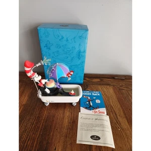 Hallmark Dr. Seuss 1E/7198 "Die Katze in der Wanne" mit Kuchen Figur QUS2062 Neu in OVP - Bild 1 von 6