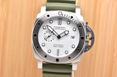 2024 Panerai Submersible QuarantaQuattro 44mm Steel White Dial PAM01226 Full Set - Image 1 of 4