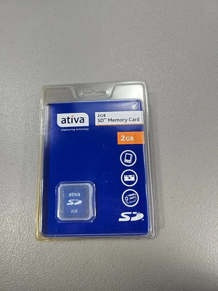 Ativa 2GB SD Camera Memory Card New & Unopened - Image 1 of 2