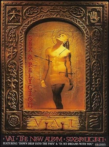 Steve Vai 1993 Sex & Religion album ad 8 x 11 advertisement print - Picture 1 of 3