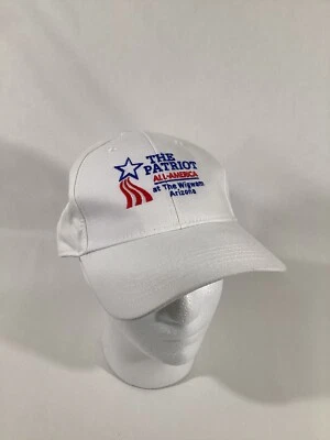 Gorra The Patriot All American The Wingwam Arizona ajustable blanca OSFM USADA EN EXCELENTE ESTADO Foto 1 de 4