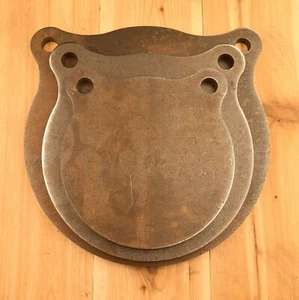 1/2" AR500 Shooting Targets 8" 10" 12" Gongs Set Of THREE - Picture 1 of 6