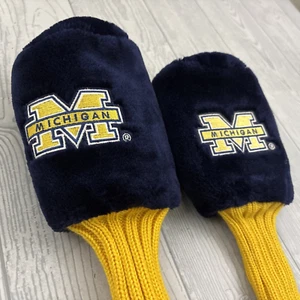 NCAA Michigan Wolverines Golf Club Sock Head Covers 1, X Blue yellow Vintage - Picture 1 of 4