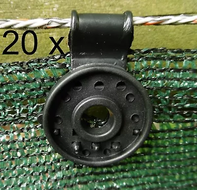 EXCOLO 20 Staffe Fissaggi Rete Ombreggiante Tessuto Visibile Mascherina Recinzione