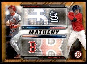 2016 Bowman Family Tree Orange #FTM Tate Matheny Mike Matheny /25