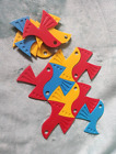 Vintage 1970s Escher-Style Plastic Bird Puzzle Toy in Original Bag