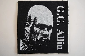GG Allin Cloth Patch Sew On Badge Hardcore Punk Rock Music Approx. 4"X4" (CP35) - Picture 1 of 1